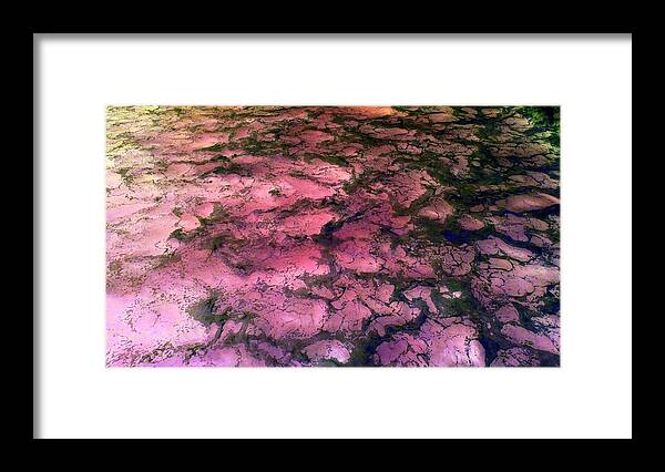 Sea Framed Print featuring the photograph Sea Foam Pinkish Black by J R Yates