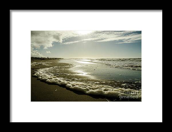 Scenic Framed Print featuring the photograph Sea Foam by Nick Boren