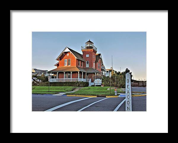 Sea Girt Light Station Framed Print featuring the photograph Sea Girt Light Station by Ben Prepelka