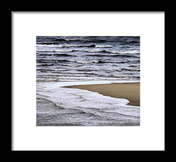 Ocean Framed Print featuring the photograph Sea Patterns by Jan Gelders