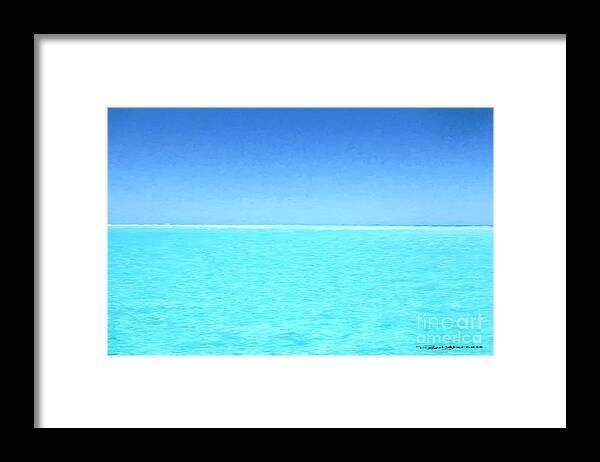 Sea Framed Print featuring the digital art Sea by Roger Lighterness