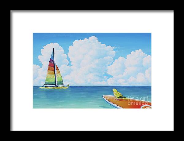 Surreal Framed Print featuring the painting Sea Ya by Elisabeth Sullivan