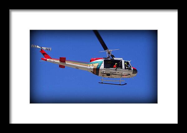 Search Framed Print featuring the photograph Search and Rescue Mission by Donna Spadola