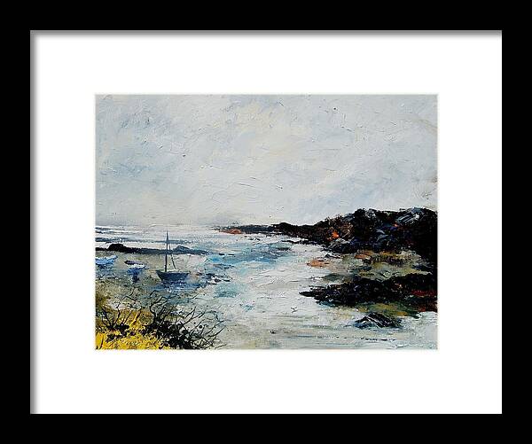 Sea Framed Print featuring the painting Seascape 68 by Pol Ledent