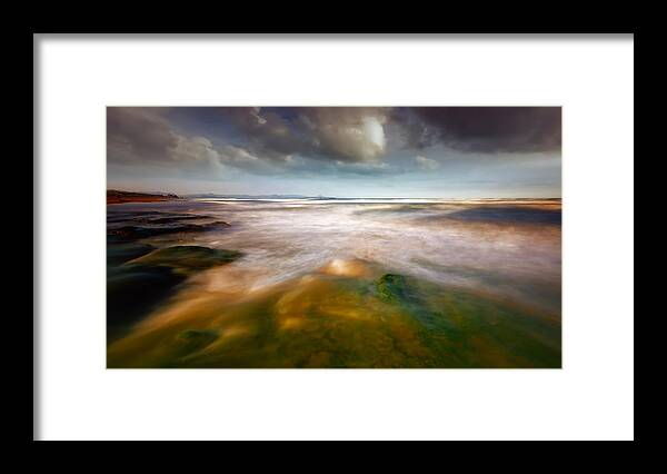 Seaside Framed Print featuring the photograph Seaside Abstraction by Piotr Krol (bax)