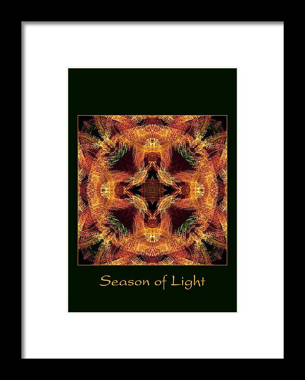 Christmas Prints Framed Print featuring the photograph Season of Light 6 by Bell And Todd