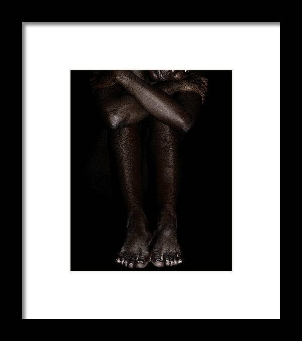 Seated Framed Print featuring the photograph Seated Woman 2 by David Kleinsasser