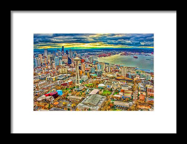 Seattle Framed Print featuring the photograph Seattle by Jerry Cahill