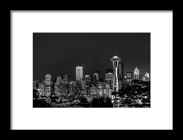 Seattle Framed Print featuring the photograph Seattle Skyline by Dillon Kalkhurst