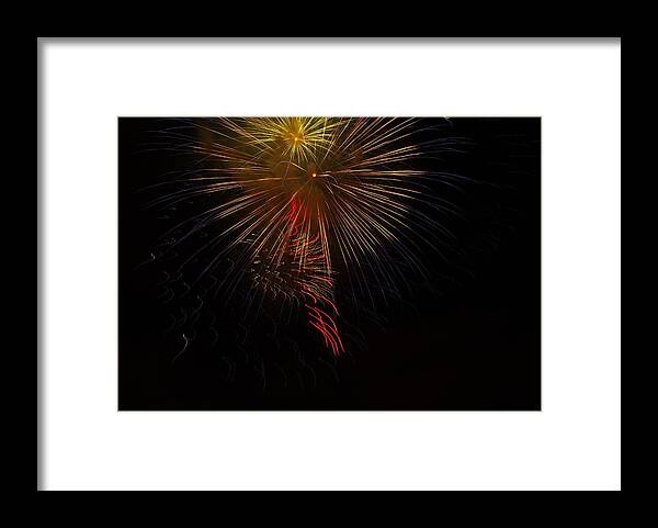 Seaworld Framed Print featuring the photograph SeaWorld Fireworks 3 by Phyllis Spoor