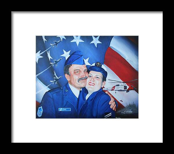 Military Framed Print featuring the painting Second Generation by Mike Ivey