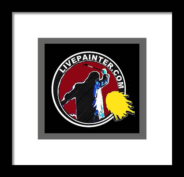 2016 Live Painter Logo Framed Print featuring the painting second Official Live Painter Logo by Neal Barbosa