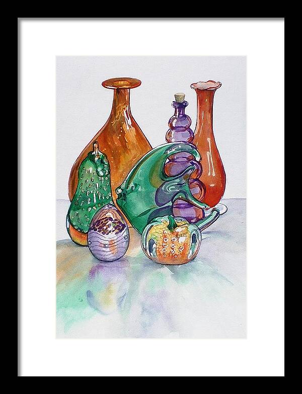 Secondary Colors Framed Print featuring the painting Secondary Colors by Jane Loveall