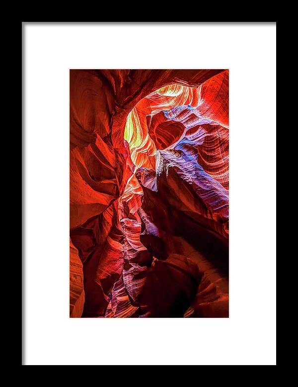 America Framed Print featuring the photograph Secret Layer - Antelope Canyon by Gregory Ballos