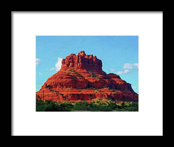 Sedona Framed Print featuring the painting Sedona, Arizona - 04 by AM FineArtPrints