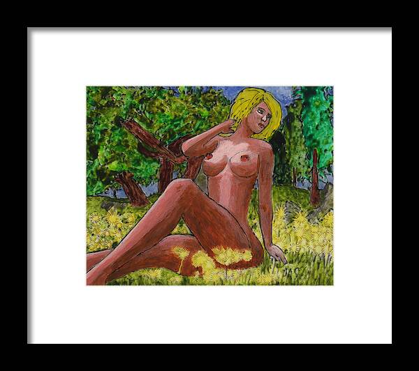 Sedona Framed Print featuring the painting Sedona Summer by Phil Strang