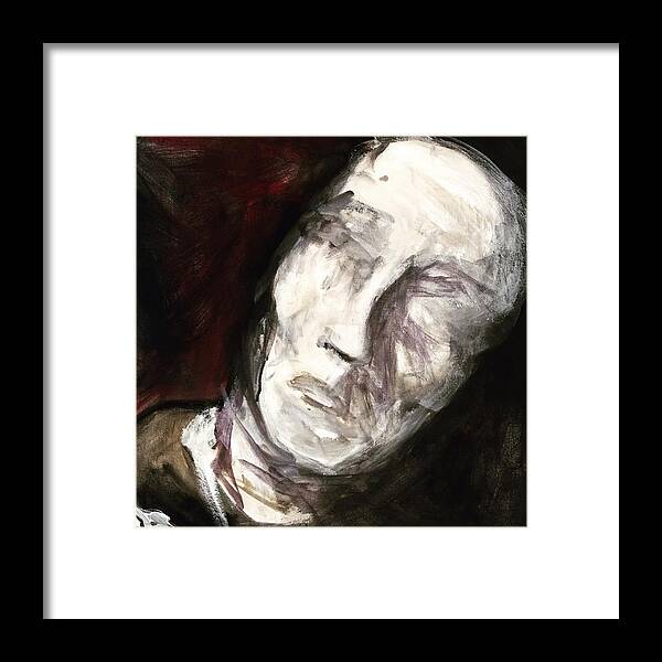 Blank Framed Print featuring the painting See no Evil by Helen Syron