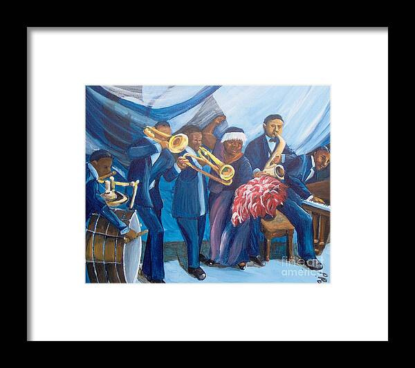 African-american Framed Print featuring the painting See the Music by Saundra Johnson