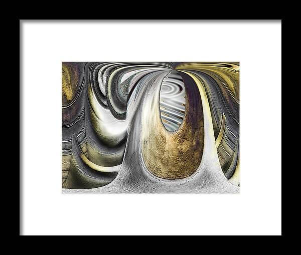 Stone Framed Print featuring the digital art Seen In Stone by Wendy J St Christopher