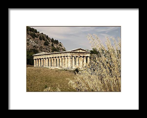 Temple Framed Print featuring the photograph Segesta by John Meader
