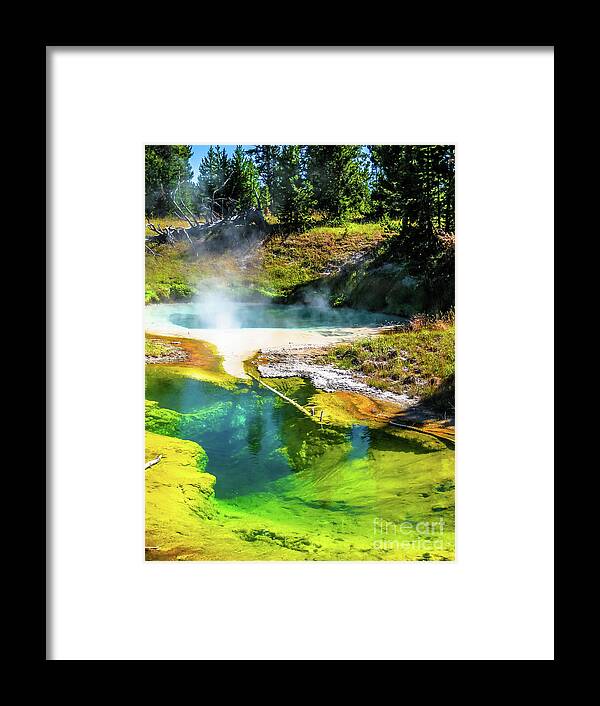 Yellowstone Framed Print featuring the photograph Seismograph Pool in Yellowstone by Benny Marty