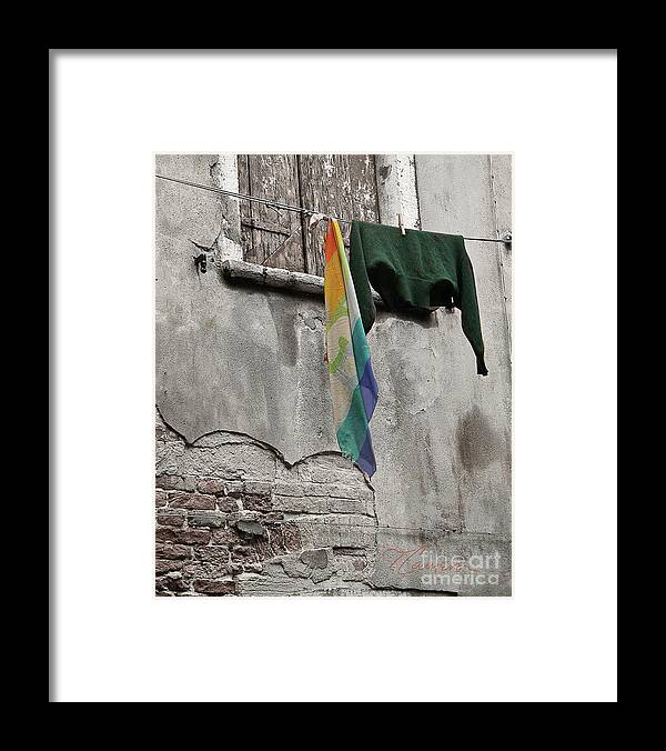 Simple Framed Print featuring the photograph Semplicita - Venice by Tom Cameron