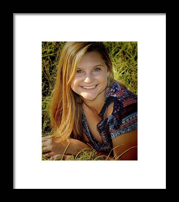 Senior. Smile Framed Print featuring the photograph Senior 2 by Keith Lovejoy
