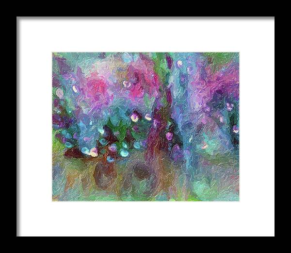 Colors Lavender Framed Print featuring the digital art Sensations II by Don Wright