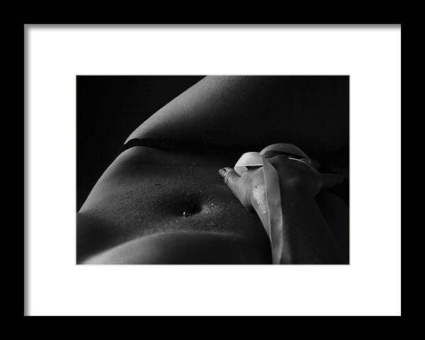 Nude Framed Print featuring the photograph Sensuality by Vitaly Vachrushev