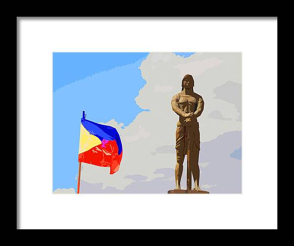 Heros Framed Print featuring the digital art Sentinel of freedom by Christopher Rowlands