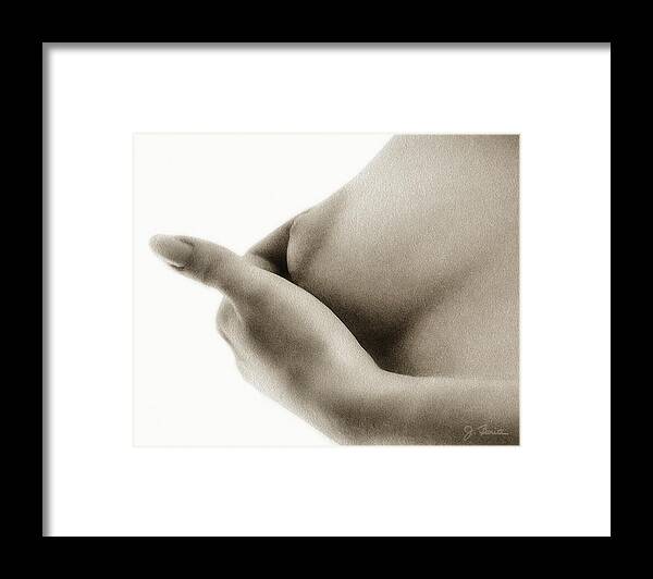 Nude Framed Print featuring the photograph Sepia Nude by Joe Bonita