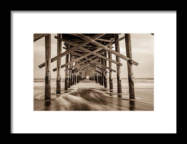 Water Framed Print featuring the photograph Sepia Smooth by Gary Migues