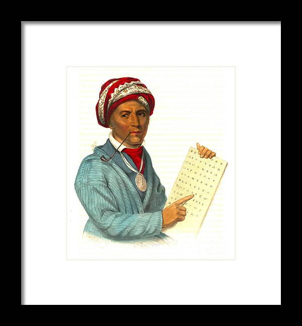 Sequoyah 1838 Framed Print featuring the photograph Sequoyah 1838 by Padre Art