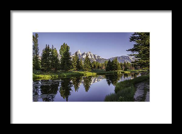 Teton Framed Print featuring the photograph Serene Schwabachers by Mary Angelini