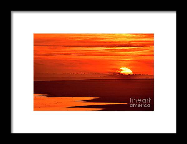 Sunset Framed Print featuring the photograph Serengeti View by DJA Images