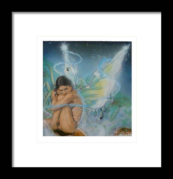 Acrylic Framed Print featuring the painting Serenity by Crispin Delgado