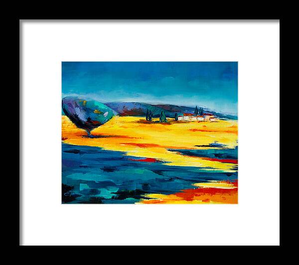 Provence Framed Print featuring the painting Serenity by Elise Palmigiani