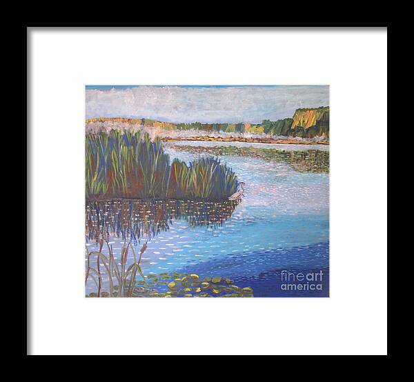 Peace Framed Print featuring the painting Serenity by Jennylynd James