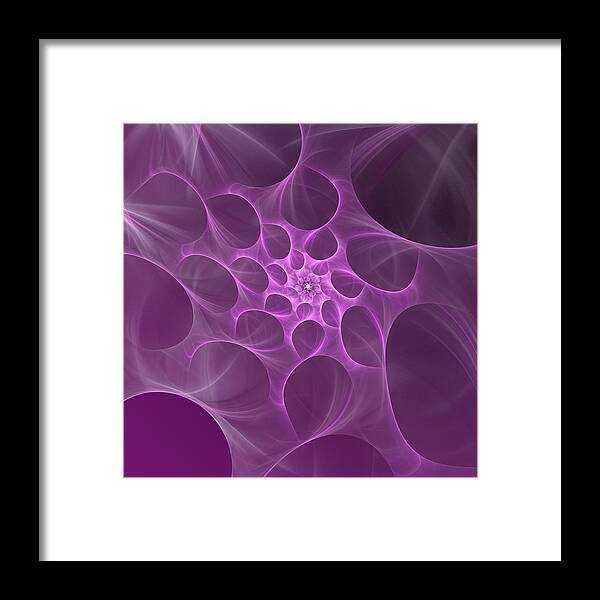 Abstract Framed Print featuring the digital art Serenity by Marina Usmanskaya