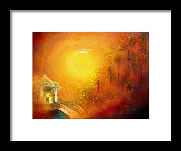 Serenity Framed Print featuring the painting Serenity by Michael Cleere