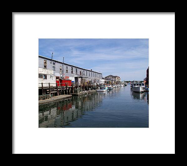 Harbor Framed Print featuring the photograph Serenity of the Harbor by Lynda Lehmann