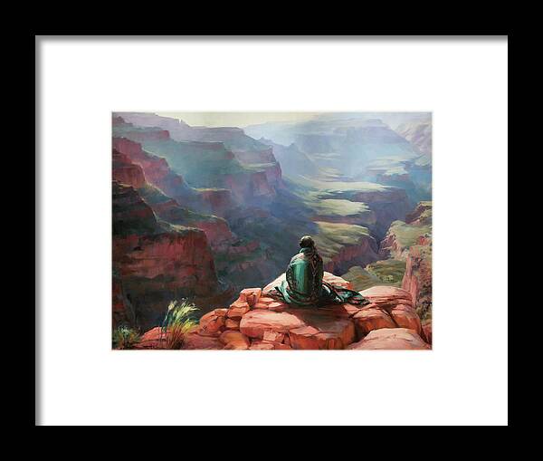 Southwest Framed Print featuring the painting Serenity by Steve Henderson