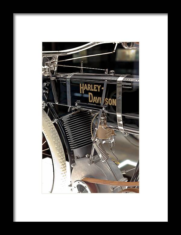 Harley Framed Print featuring the photograph Serial Number One by Susan Rissi Tregoning