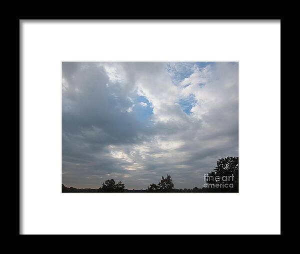 Art Framed Print featuring the photograph Series of Clouds 16 by funmi Adeshina