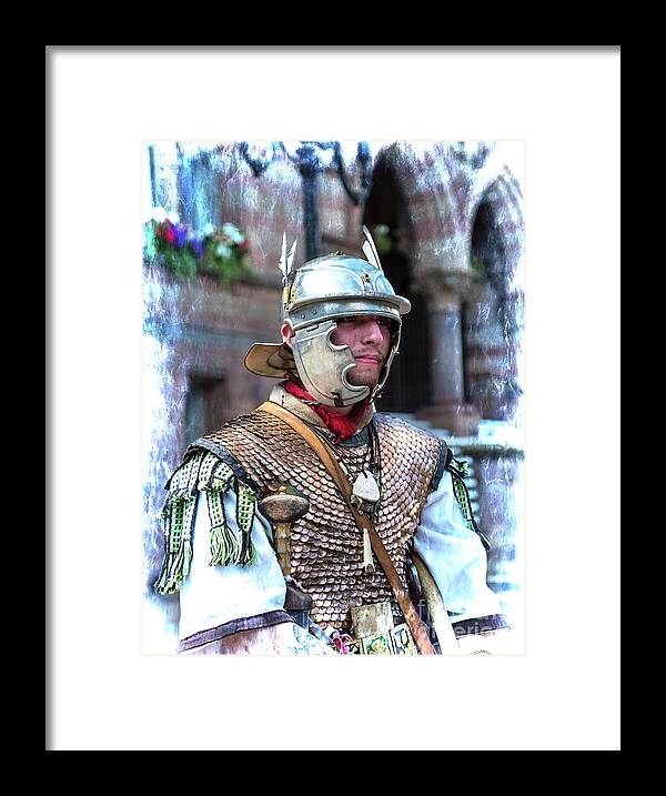 Architecture Framed Print featuring the photograph Serving the Emperor in Rome by Brenda Kean