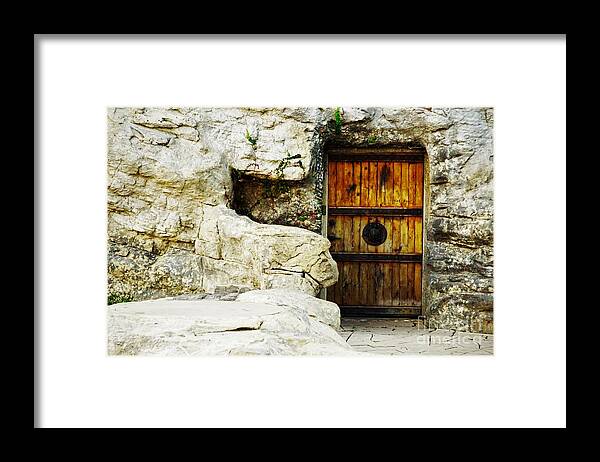 Door Framed Print featuring the photograph Set in Stone by Merle Grenz