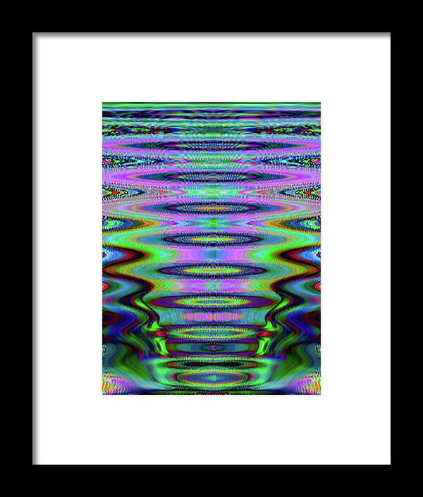 Red Framed Print featuring the digital art Seti by Philip Brent