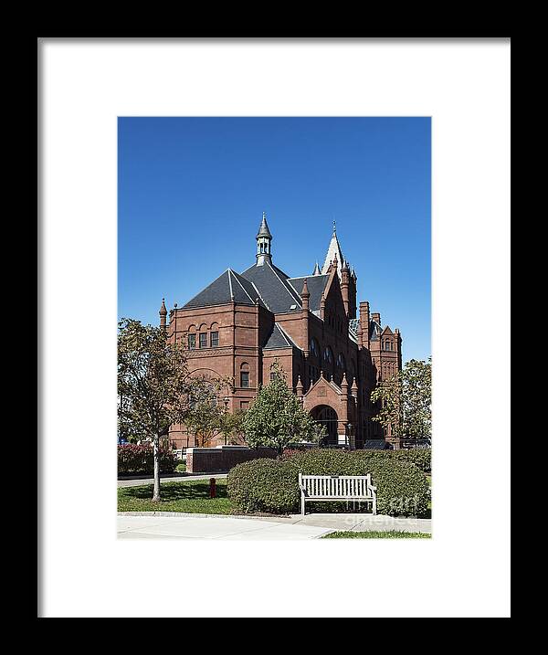 Archimedes Russell In The Romanesque Revival Style Framed Print featuring the photograph Setnor School of Music by John Greim