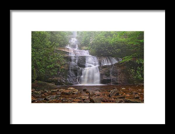 Setrock Creek Falls Framed Print featuring the photograph Setrock Creek Falls by Chris Berrier