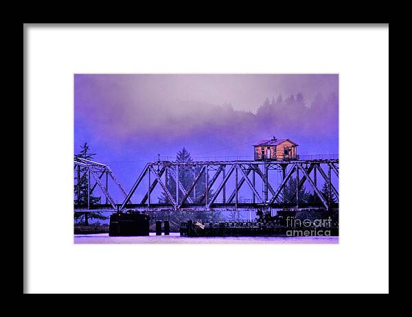 Railroad Bridge Framed Print featuring the photograph Setting High Above by Merle Grenz